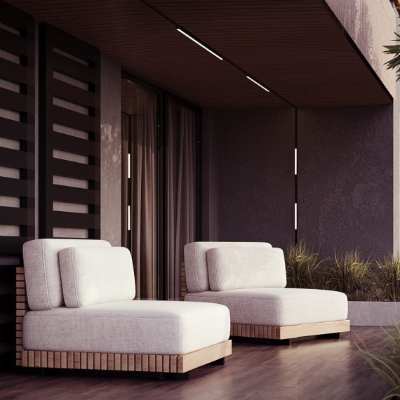 Уличный трековый светильник Maytoni Basis Exility IP 4000К 24Вт 120° O-TR02-1-S-24WB4K