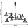 4623-8P, подвесная люстра, D900xH570/1470, 8xLEDx6W, 5280LM, 3000K, included
