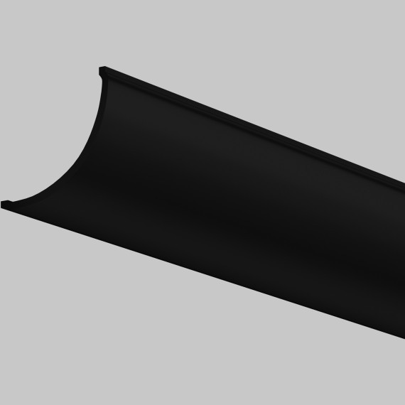 Рассеиватель для профиля 16×16 (Дуга, Чёрный, 2 м), 642027