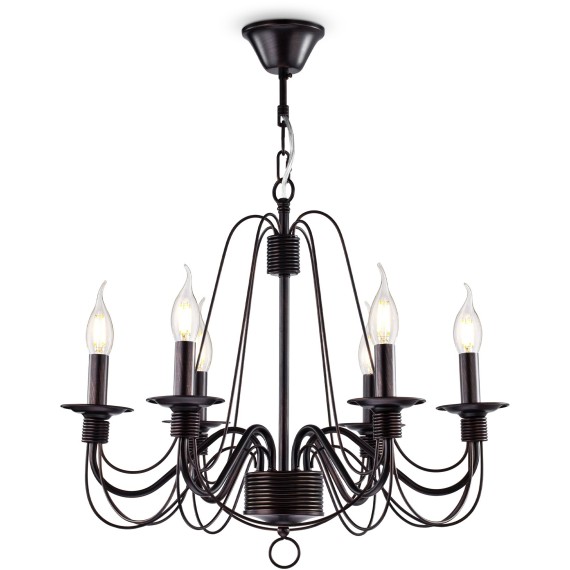 Люстра подвесная Freya FR2046-PL-06-BR Velia под лампы 6xE14 60W