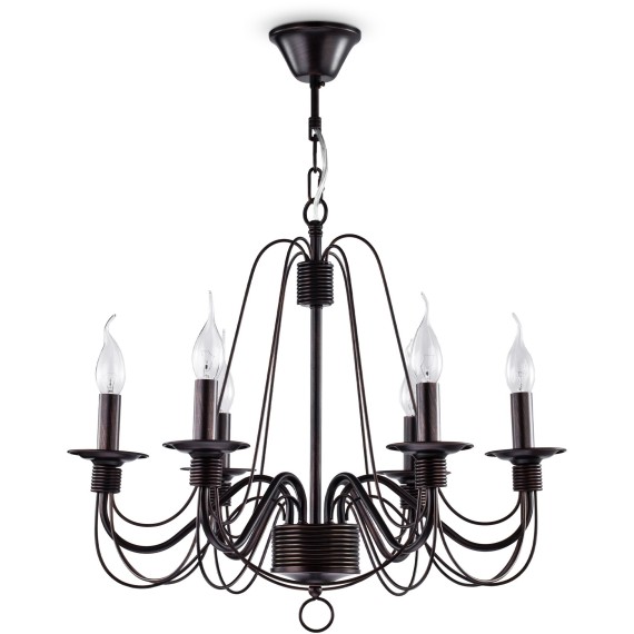 Люстра подвесная Freya FR2046-PL-06-BR Velia под лампы 6xE14 60W