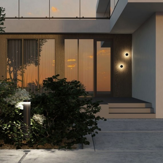 DK9816-BK Черный ландшафтный уличный светодиодный светильник столбик 65см Denkirs VEGA, IP65, 12Вт, 3000K, 225лм