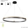 Люстра Crystal Lux FERNANDO SP88W LED BLACK/GOLD