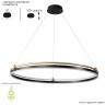 Люстра Crystal Lux FERNANDO SP88W LED BLACK/GOLD