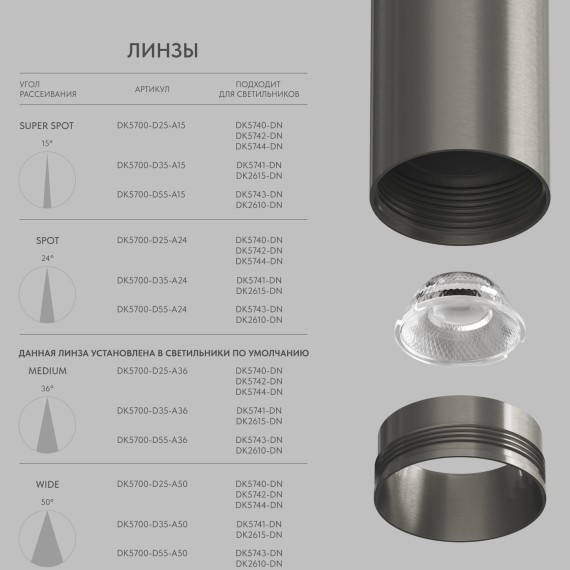 DK5742-DN Трековый магнитный светодиодный светильник Denkirs Shine 48V CRI90+ 3000К 1100Лм 36° 16Вт