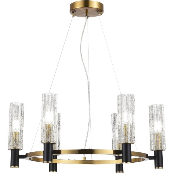 SL1238.303.06 Люстра подвесная ST-Luce Латунь/Кракелированное стекло E14 6*40W CASALI