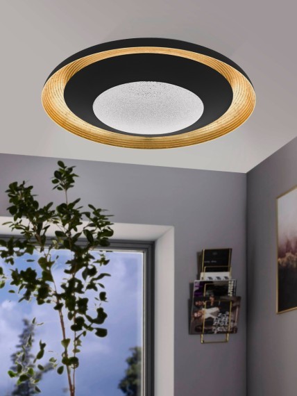 98685 CANICOSA CANICOSA 2 Светодиодный потолочный светильник с пультом, диммируемый по TRIAC, 37Вт, 4600Лм, 2700К