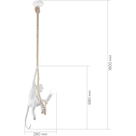 SLE115103-01 Подвес Белый E27 1*60W TENATO