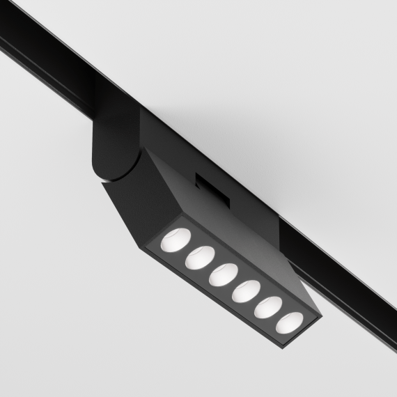 TR033-4-12W3K-M-DS-B Трековый магнитный SMART (App, Bluetooth Mesh, Алиса) светодиодный светильник Maytoni Exility CRI90+ 2700-6000К 900Лм 36° 12Вт