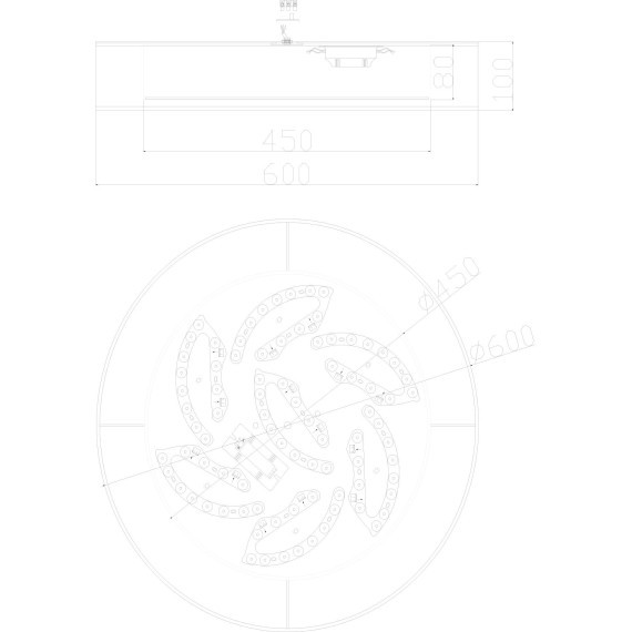 Настенно-потолочный светильник Freya FR6005CL-L48G Zoticus светодиодный LED 48W