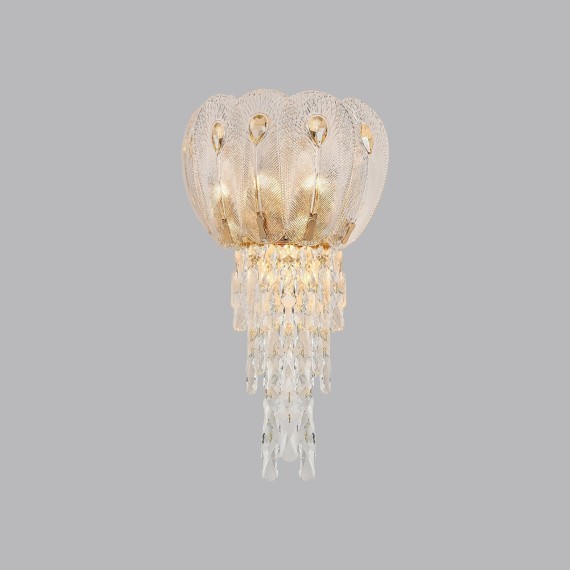 5048/4W HALL ODL24 519 золото/прозрачный/янтарный/металл/хрусталь/стекло Бра G9 4*40W PAROTI