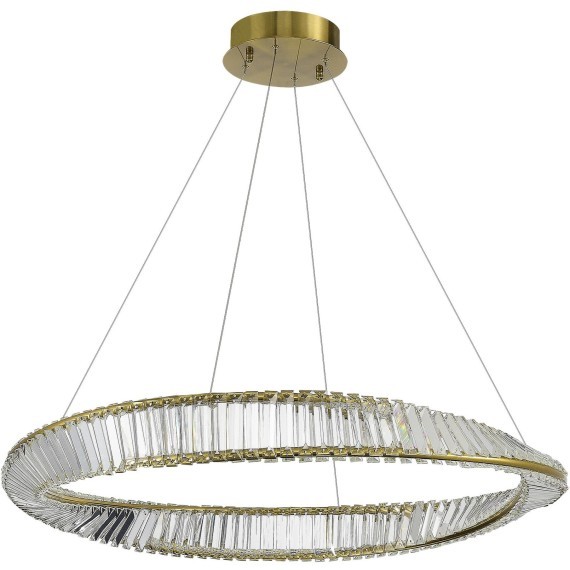 SL6204.321.01 Светильник подвесной ST-Luce Латунь/Прозрачный LED 1*58W 4000K RITORTO