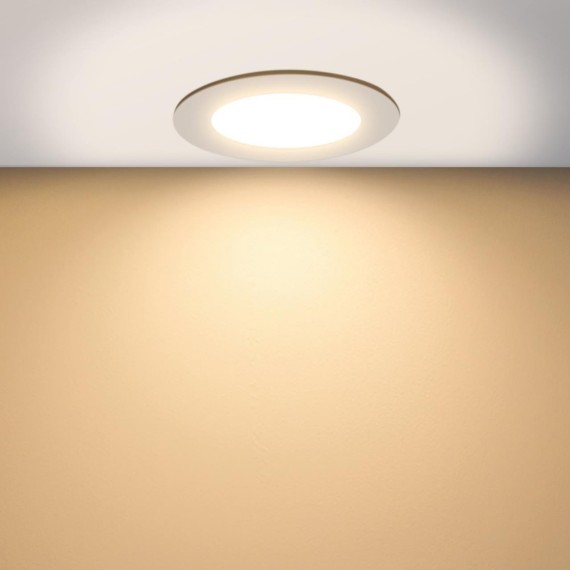 4644-1C, врезной светильник, D86xH30, cutout:D68, LEDx5W, 420LM/460LM/440LM, 3000K/4000K/6500K, IP44, CRI>80, beam angle:120, included