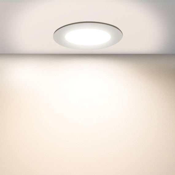 4644-1C, врезной светильник, D86xH30, cutout:D68, LEDx5W, 420LM/460LM/440LM, 3000K/4000K/6500K, IP44, CRI>80, beam angle:120, included