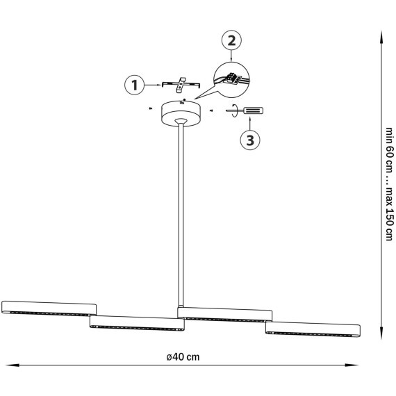 Люстра потолочная Dive Lightstar 740147