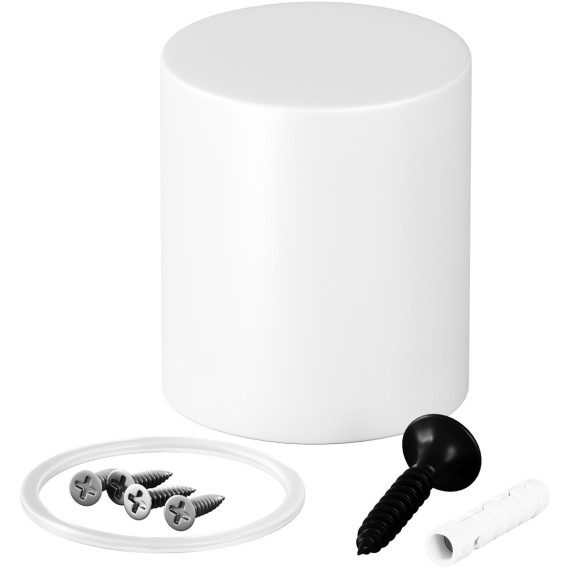 Торцевая металлическая заглушка Nemo D25 белый 20318