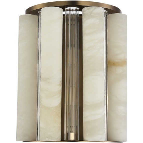 SL1516.301.02 Светильник настенный ST-Luce Бронза, Прозрачный/Белый алебастр G9 2*5W DELIGHT