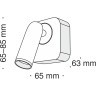 Бра для чтения светодиодное с выключателем Mirax C039WL-L3B3K