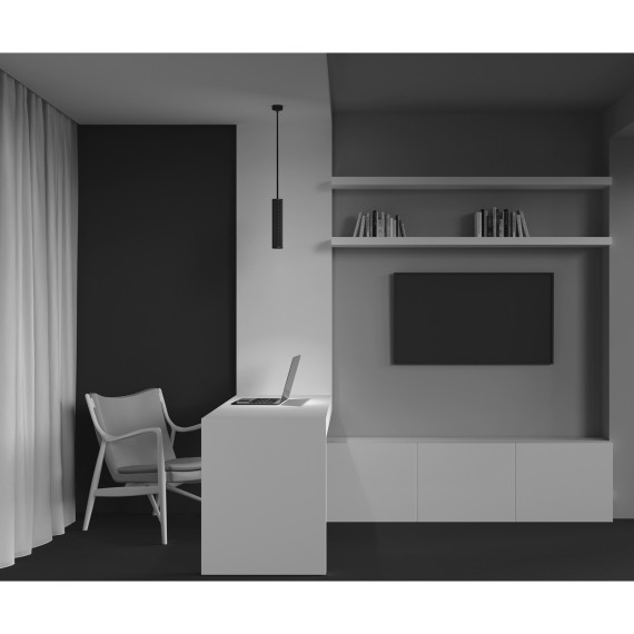 Подвесной светильник цилиндр Maytoni P038PL-01B Focus Design под лампу 1xGU10 50W