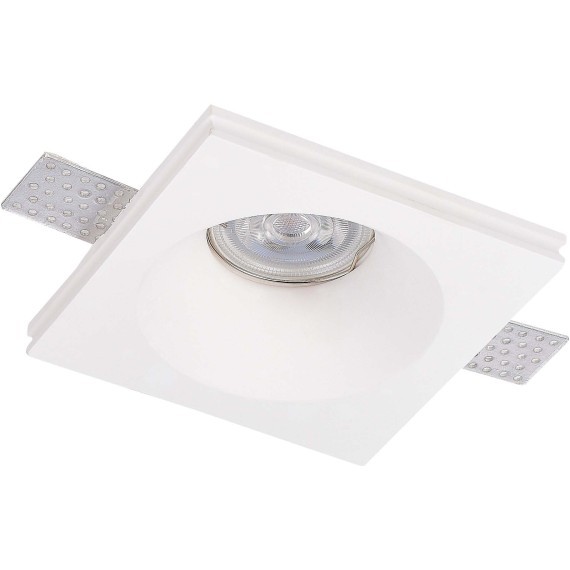 ST254.328.01 Св-к встр. из гипса Белый GU10 1*50W IP20 L120xW120xH40 220V Без ламп Встраиваемые светильники