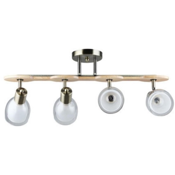 Потолочный светильник с 4 стеклянными плафонами и цоколем E27 Arte Lamp Harmony A5110PL-4AB