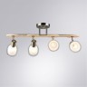 Потолочный светильник с 4 стеклянными плафонами и цоколем E27 Arte Lamp Harmony A5110PL-4AB