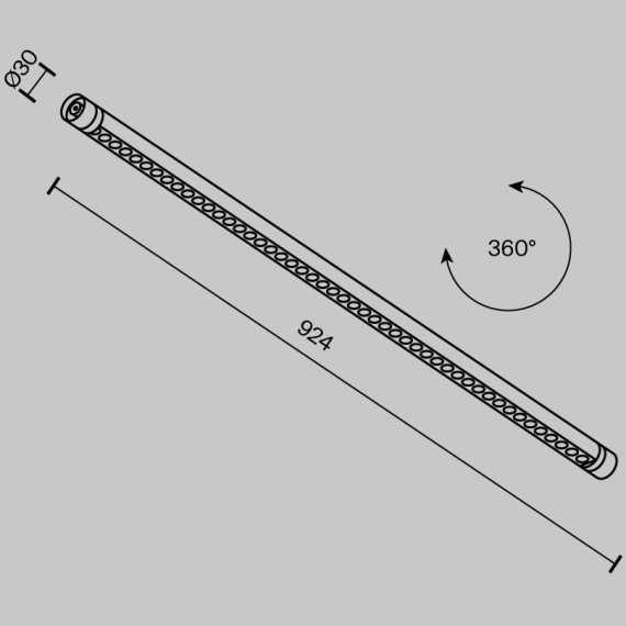 Светильник Points для системы освещения Maytoni Shelf 1900лм RA90 3000К 24Вт 24° C149CL-L900-24W3K-B
