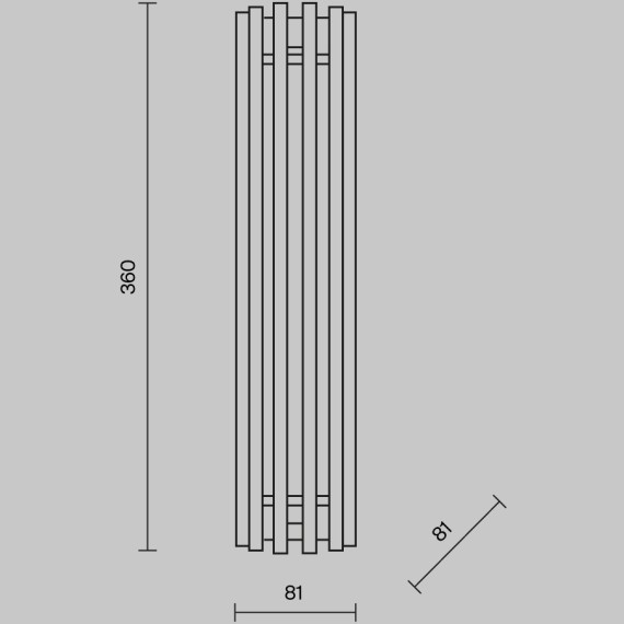 Настенный светильник (бра) Maytoni MOD410WL-L12BS3K