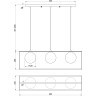 Подвесной светильник с 3 лампами Freya FR5113PL-03G Trinity под лампы 3xG9 25W