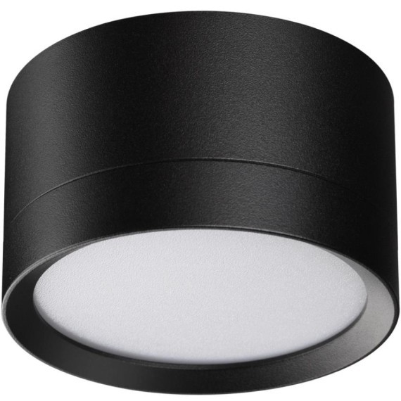 371034 Черный накладной спот-цилиндр высотой 5см под лампу GX53 макс 12Вт 220-240V IP20 Novotech LIRIO