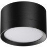 371034 Черный накладной спот-цилиндр высотой 5см под лампу GX53 макс 12Вт 220-240V IP20 Novotech LIRIO