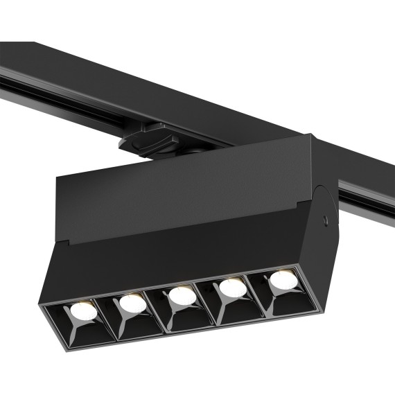 Однофазный двужильный светодиодный трековый светильник Denkirs DK6446-BK Edder 4000К 780Лм CRI90+ 24° 10Вт