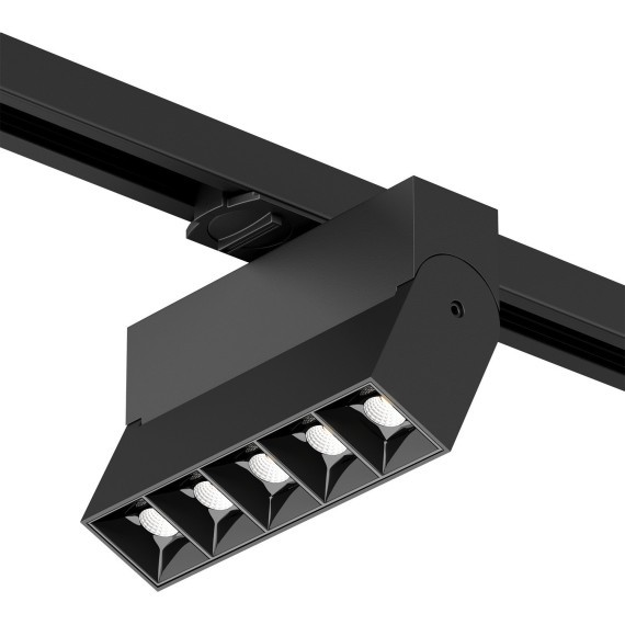 Однофазный двужильный светодиодный трековый светильник Denkirs DK6446-BK Edder 4000К 780Лм CRI90+ 24° 10Вт