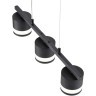 8240/3 COMFI LN25 черный, металл/акрил Светильник подвесной LED GX53 3*7W 220V LANIKA