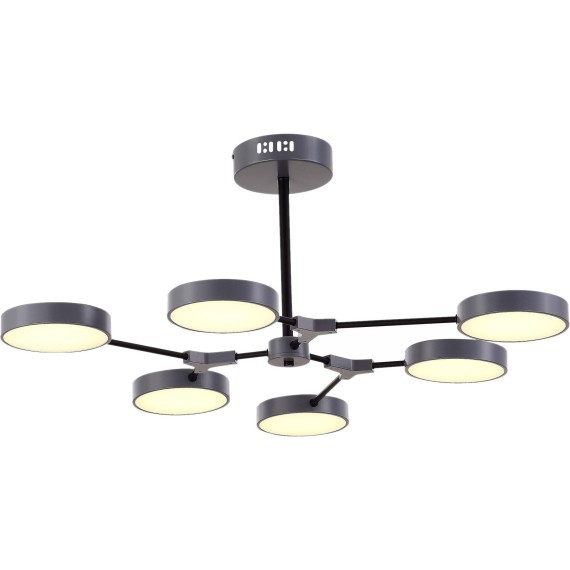 SLE6003-702-06 Светильник потолочный Серый, Черный/Серый LED 6*10W MONTA