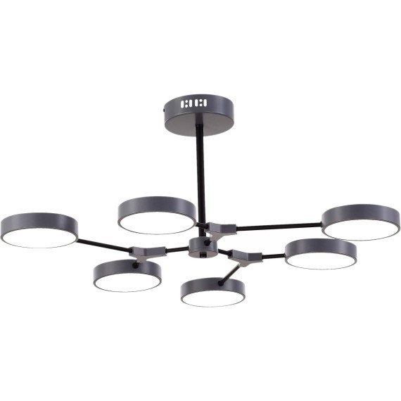 SLE6003-702-06 Светильник потолочный Серый, Черный/Серый LED 6*10W MONTA