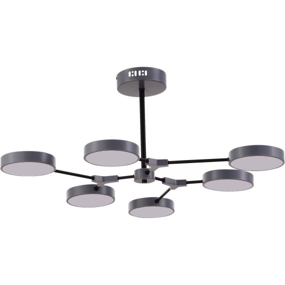 SLE6003-702-06 Светильник потолочный Серый, Черный/Серый LED 6*10W MONTA