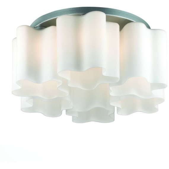 SL116.502.06 Люстра потолочная ST-Luce Серебристый/Белый E27 6*60W ONDE