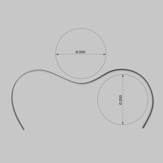 Алюминиевый профиль накладной 18x06 ALM-1806-S-2M