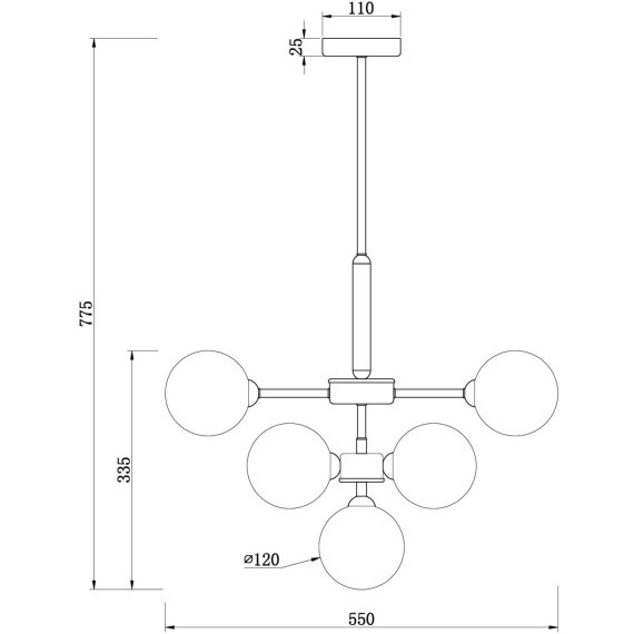 Подвесной светильник Freya FR5233PL-13BS