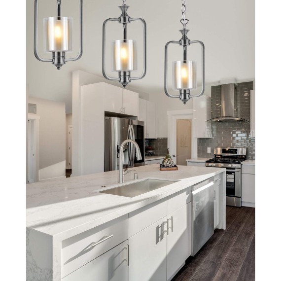 Подвесная люстра Lumina Deco Atlanta LDP 1222-1 CHR+WT