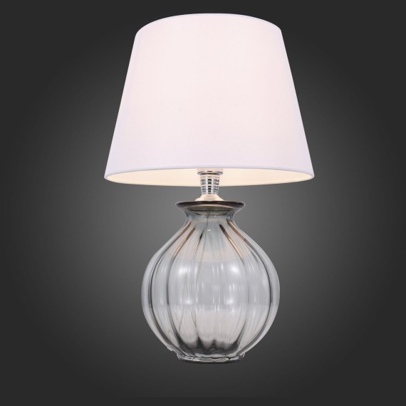 SL968.404.01 Прикроватная лампа ST-Luce Хром, Дымчатый/Белый E27 1*60W AMPOLLA