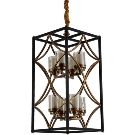 Подвесная люстра Quadrato Duo LDP 1223-8 BK+MD