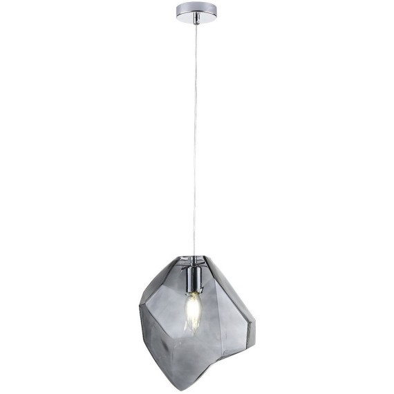 Светильник подвесной Crystal Lux NUESTRO SP1 CHROME/SMOKE