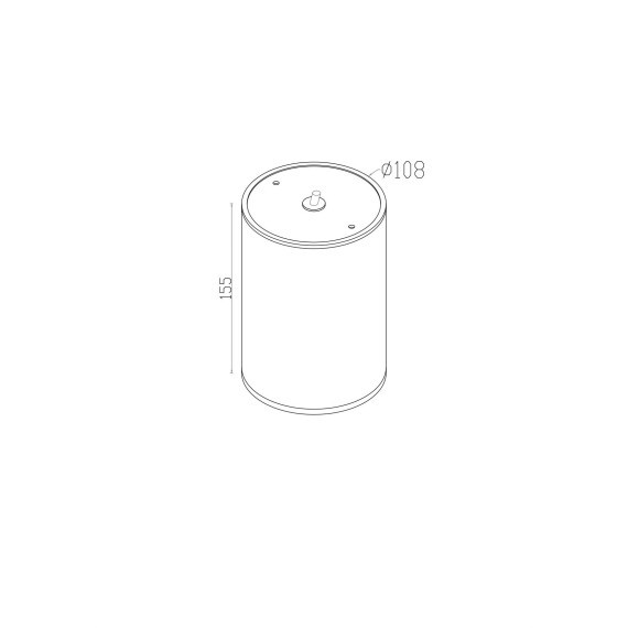 Уличный потолочный светильник Maytoni O306CL-L12GF Bar IP65 светодиодный LED 12W