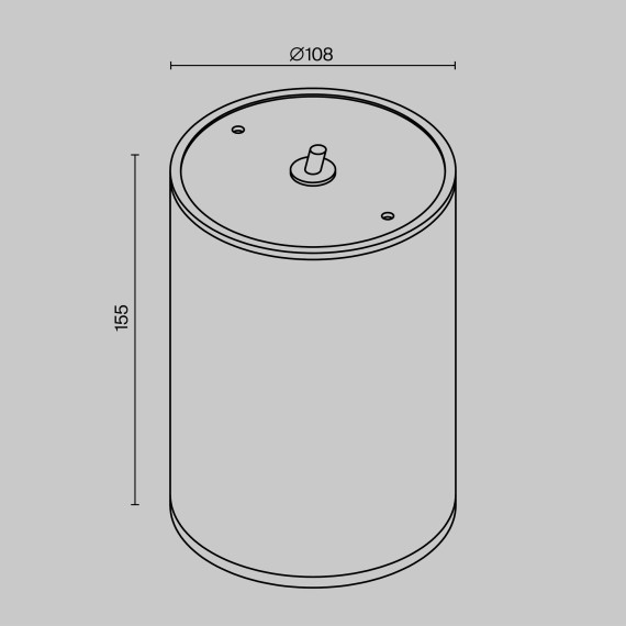 Уличный потолочный светильник Maytoni O306CL-L12GF Bar IP65 светодиодный LED 12W