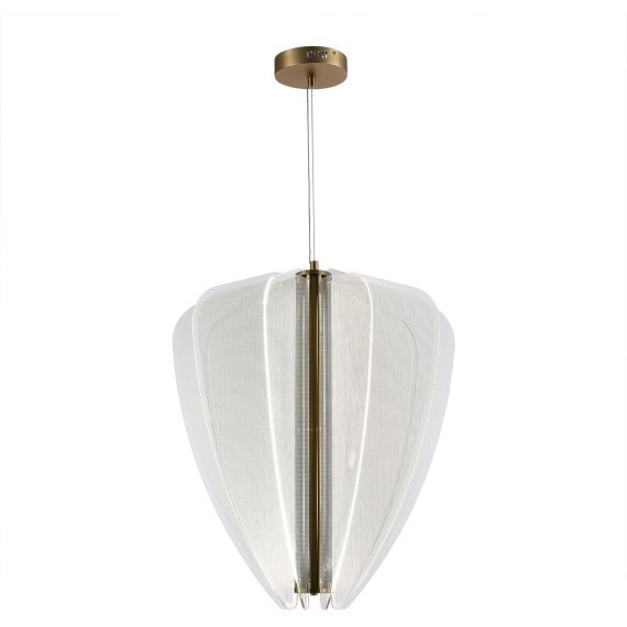 SL6509.213.01 Светильник подвесной ST-Luce Золотистый/Прозрачный LED 1*75W 4000K FESALE