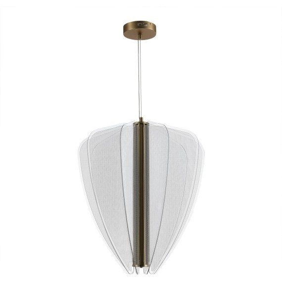 SL6509.213.01 Светильник подвесной ST-Luce Золотистый/Прозрачный LED 1*75W 4000K FESALE