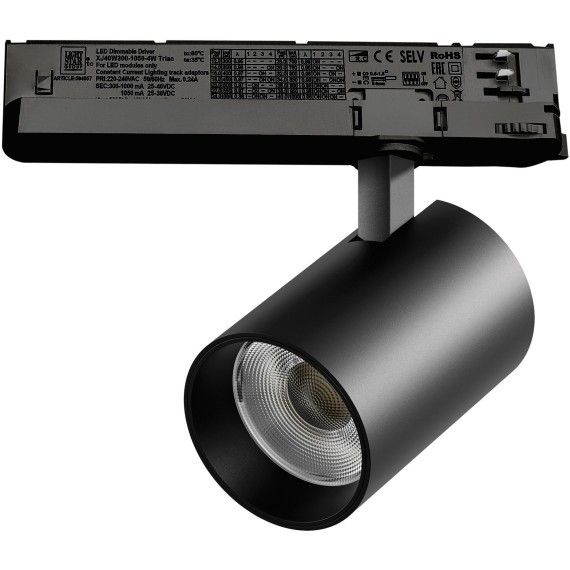 Светильник для трековой системы Quattro LED 30W с управлением TRIAC Alta Base Lightstar A5337TRIAC