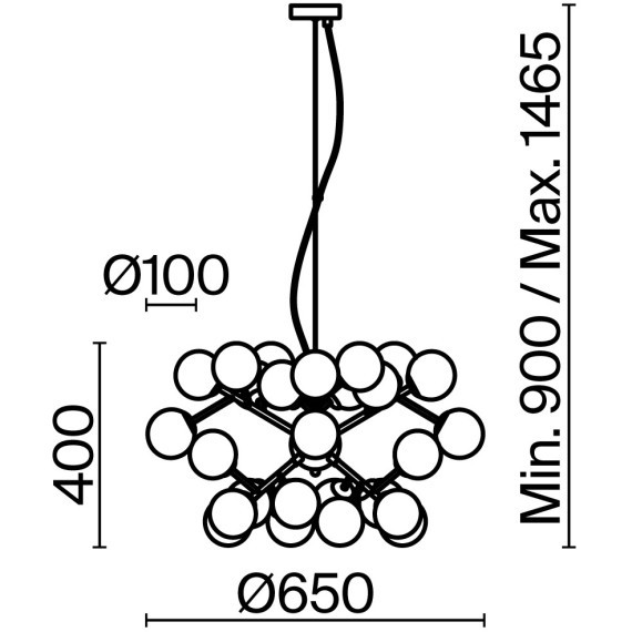 Подвесной светильник Maytoni MOD545PL-24BS